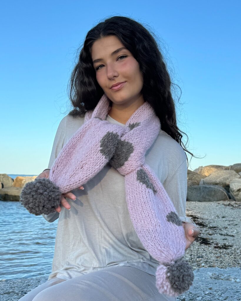 Polka Dot Scarf by GalinaCarrollDesigns