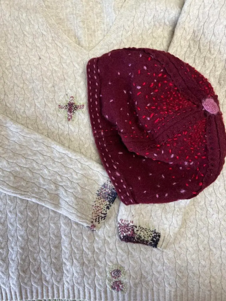 Visible Mending with Fun at South Huntington library with GalinaCarrollDesigns