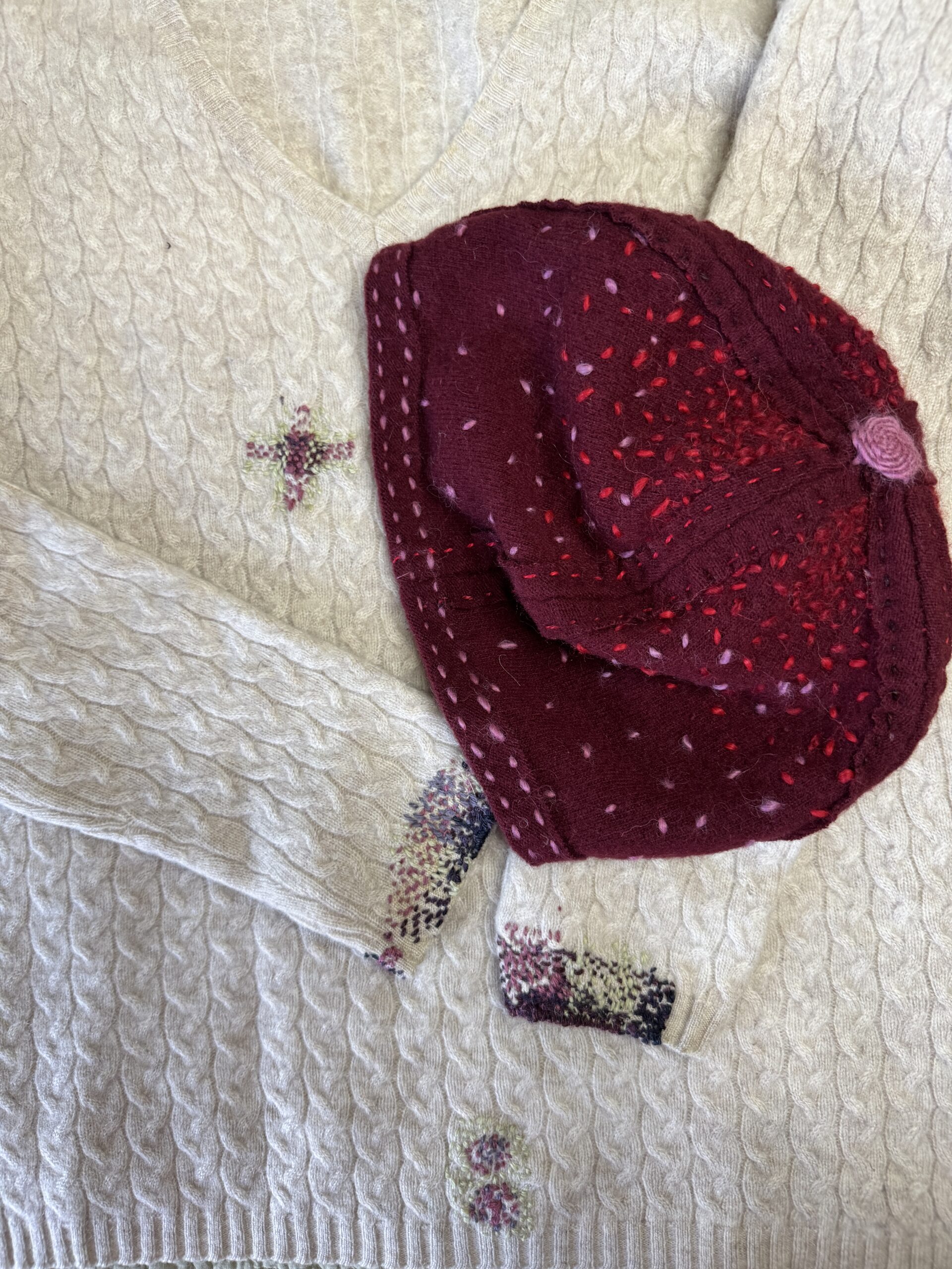Visible Mending with Fun by GalinaCarrollDesigns