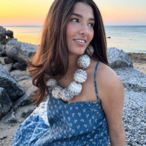 Hand-Crocheted Bead Necklace